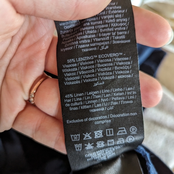 🌻2 for $20 | Linen Blend Vero Moda Mido Skirt with Button Detail & Pleats - Picture 7 of 7